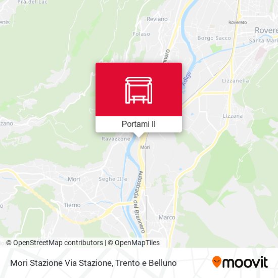 Mappa Mori Stazione Via Stazione