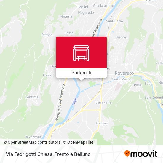 Mappa Via Fedrigotti Chiesa