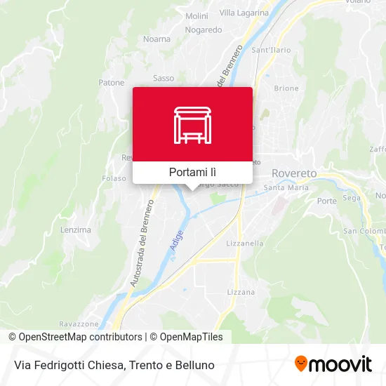 Mappa Via Fedrigotti Chiesa