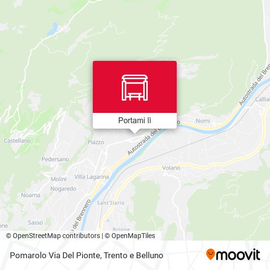 Mappa Pomarolo Via Del Pionte
