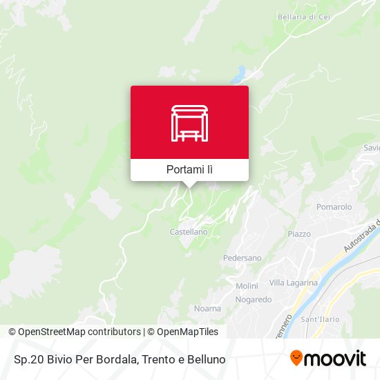 Mappa Sp.20 Bivio Per Bordala
