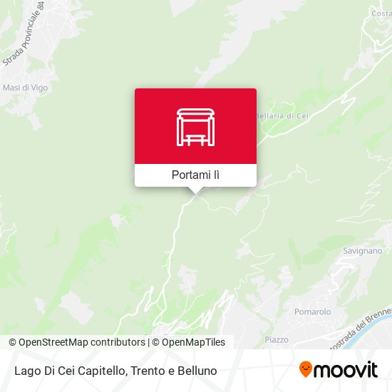 Mappa Lago Di Cei Capitello
