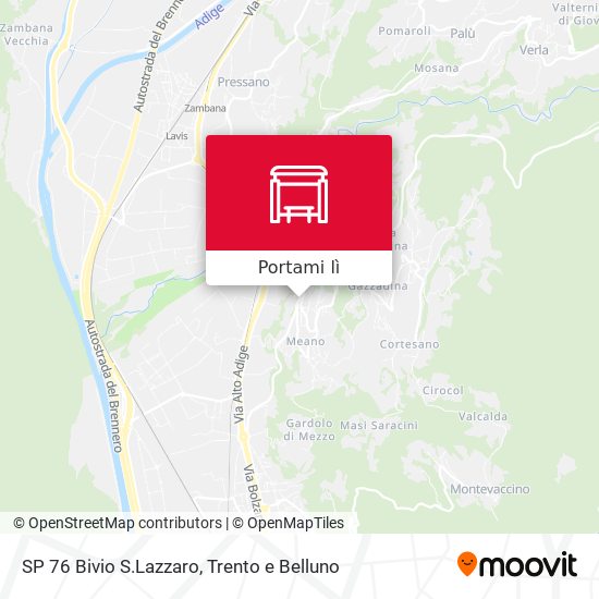 Mappa SP 76 Bivio S.Lazzaro