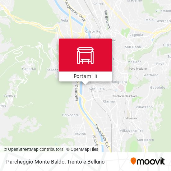 Mappa Parcheggio Monte Baldo