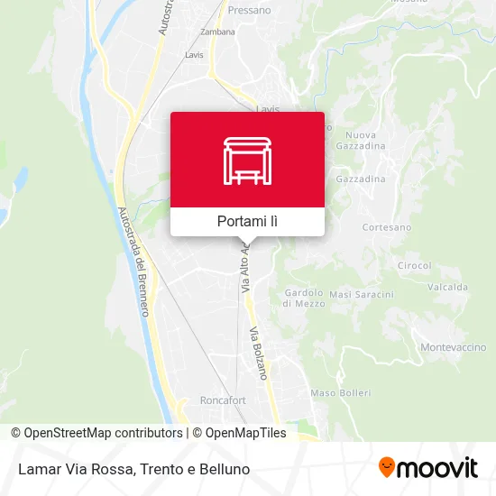 Mappa Lamar Via Rossa