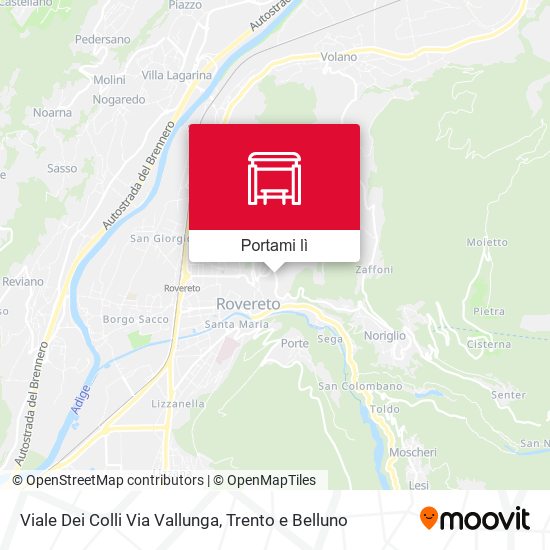 Mappa Viale Dei Colli Via Vallunga
