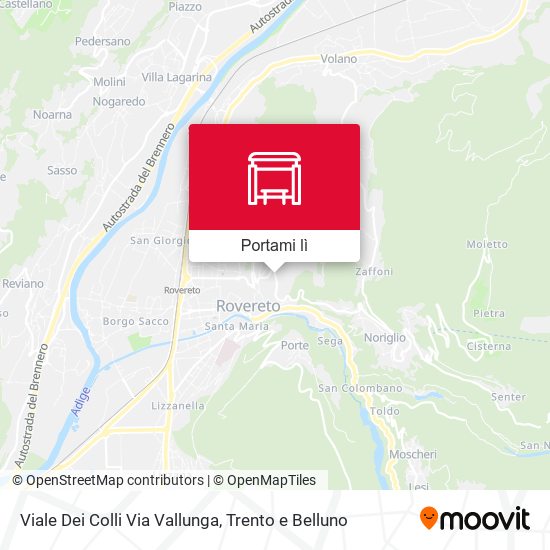 Mappa Viale Dei Colli Via Vallunga