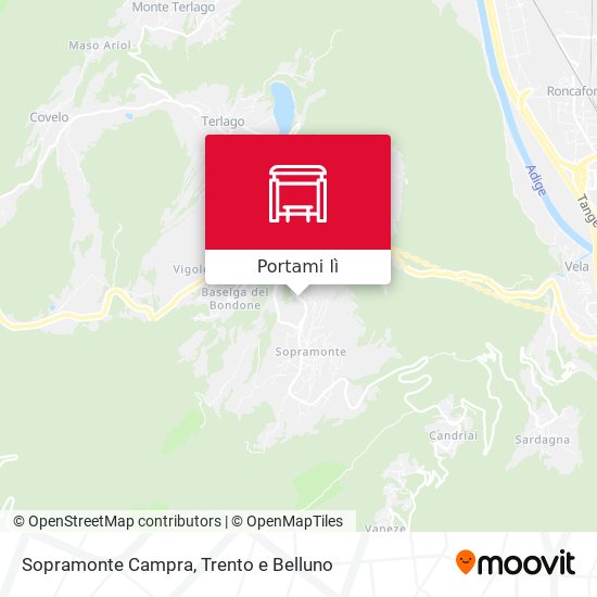 Mappa Sopramonte Campra