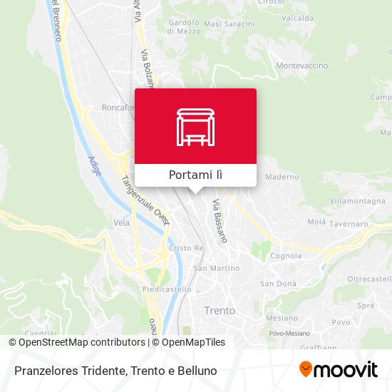 Mappa Pranzelores Tridente