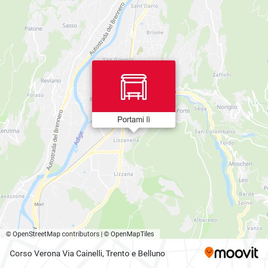 Mappa Corso Verona Via Cainelli