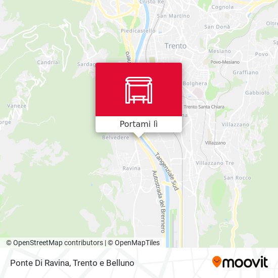 Mappa Ponte Di Ravina