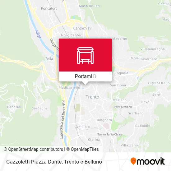 Mappa Gazzoletti Piazza Dante