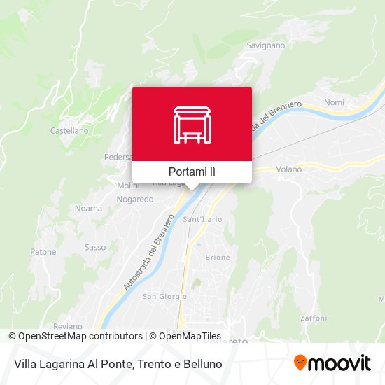 Mappa Villa Lagarina Al Ponte