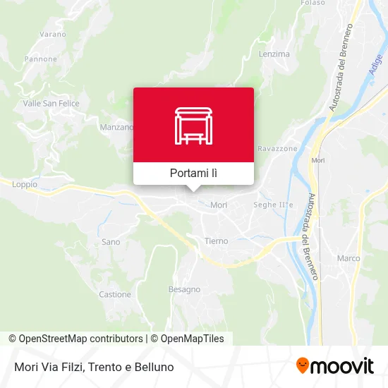 Mappa Mori Via Filzi