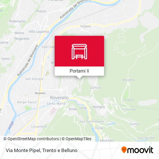 Mappa Via Monte Pipel