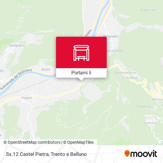 Mappa Ss.12 Castel Pietra
