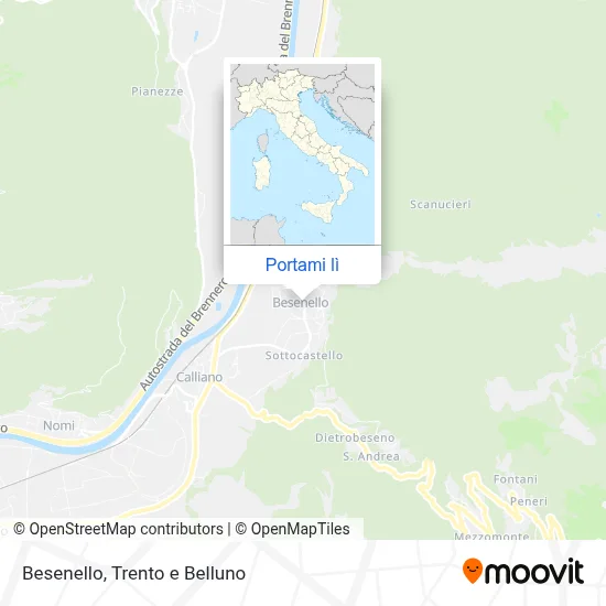 Mappa Besenello