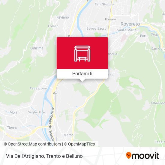 Mappa Via Dell'Artigiano