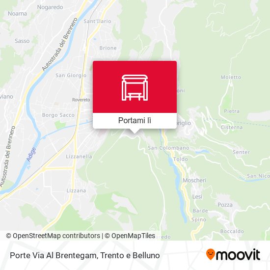 Mappa Porte Via Al Brentegam