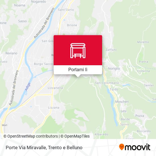 Mappa Porte Via Miravalle