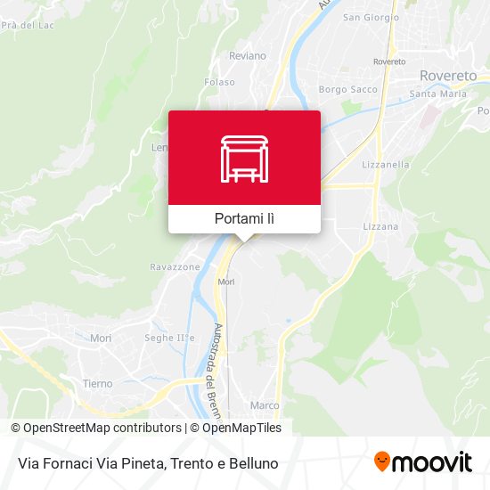 Mappa Via Fornaci Via Pineta