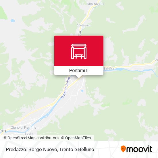 Mappa Predazzo. Borgo Nuovo
