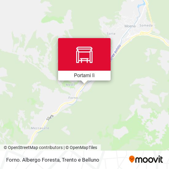 Mappa Forno. Albergo Foresta