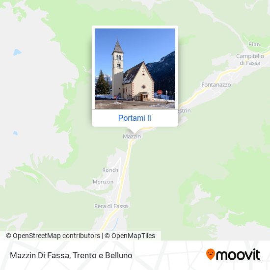 Mappa Mazzin Di Fassa