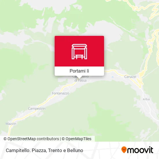 Mappa Campitello. Piazza