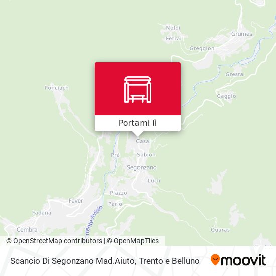 Mappa Scancio Di Segonzano Mad.Aiuto