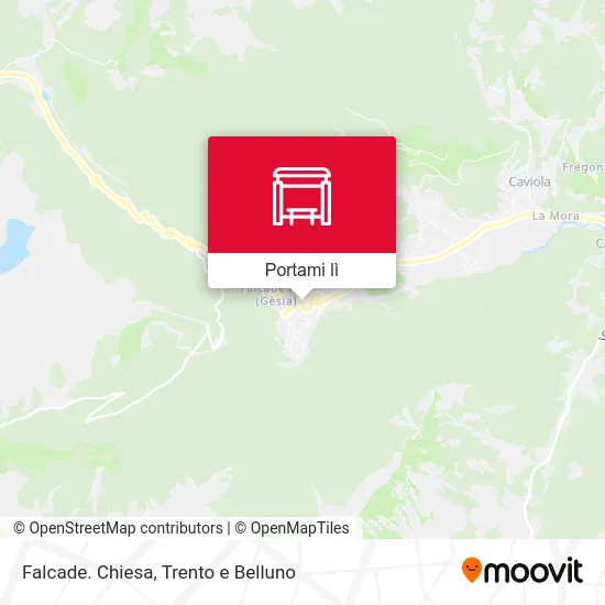 Mappa Falcade. Chiesa