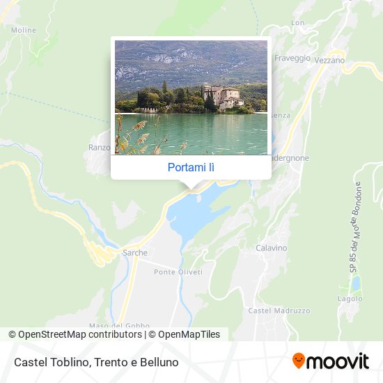 Mappa Castel Toblino