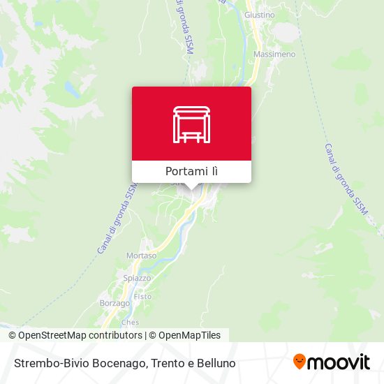 Mappa Strembo-Bivio Bocenago