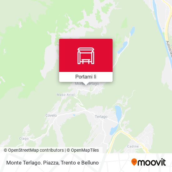 Mappa Monte Terlago. Piazza