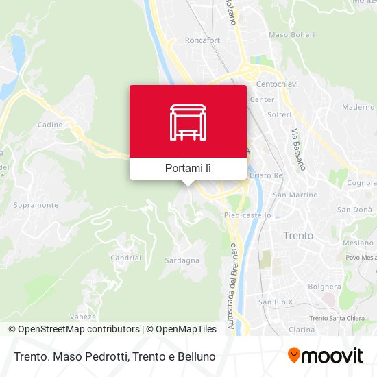 Mappa Trento. Maso Pedrotti