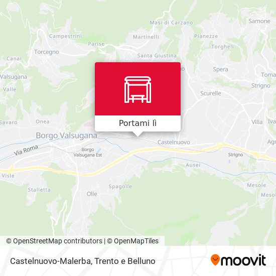 Mappa Castelnuovo-Malerba