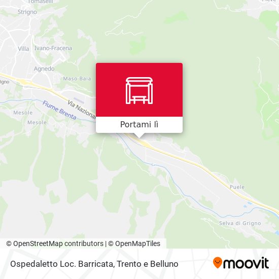 Mappa Ospedaletto Loc. Barricata