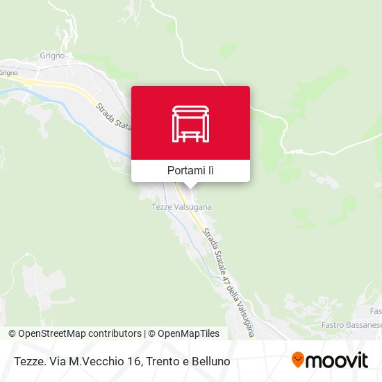 Mappa Tezze. Via M.Vecchio 16