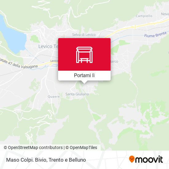 Mappa Maso Colpi. Bivio