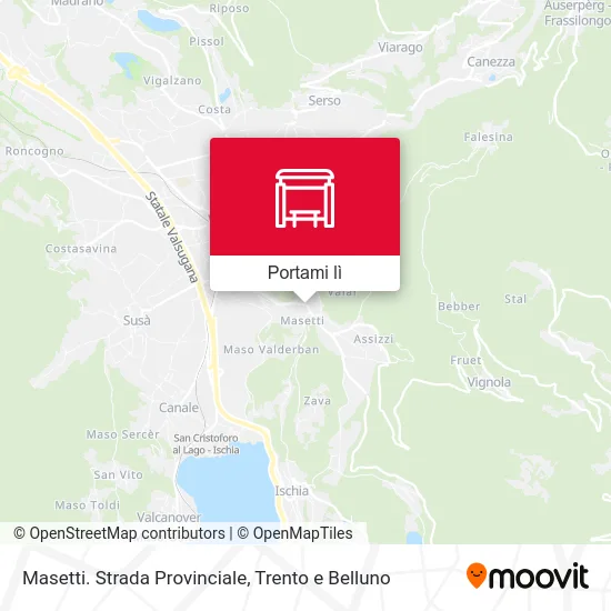 Mappa Masetti. Strada Provinciale