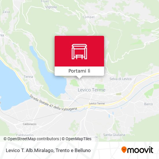 Mappa Levico T. Alb.Miralago