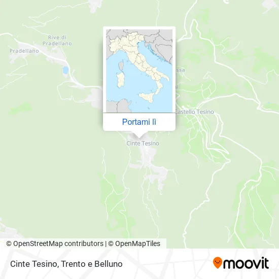 Mappa Cinte Tesino