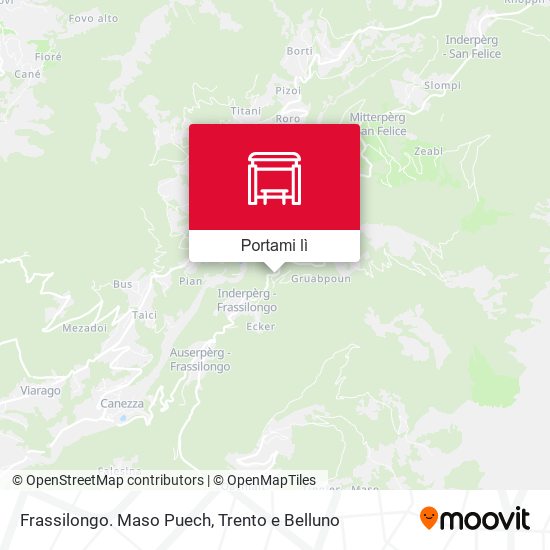 Mappa Frassilongo. Maso Puech