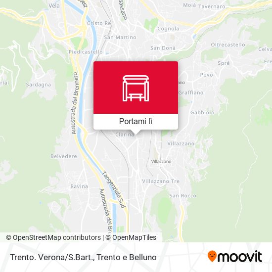 Mappa Trento. Verona/S.Bart.