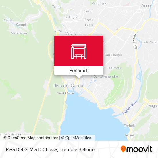Mappa Riva Del G. Via D.Chiesa