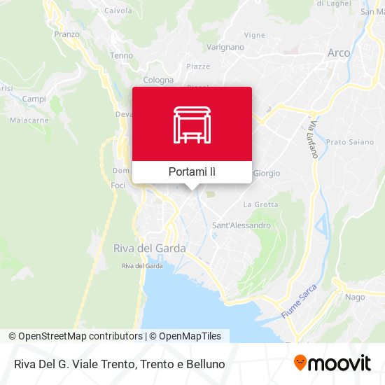 Mappa Riva Del G. Viale Trento