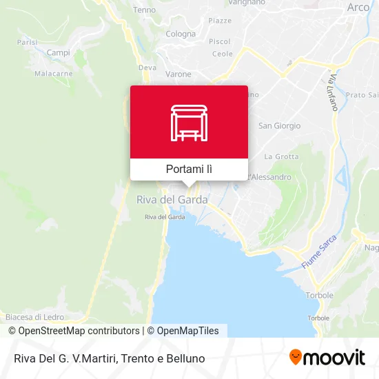 Mappa Riva Del G. V.Martiri