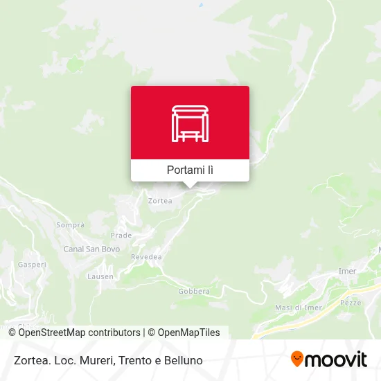 Mappa Zortea. Loc. Mureri