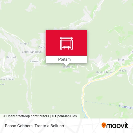 Mappa Passo Gobbera