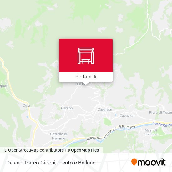 Mappa Daiano. Parco Giochi